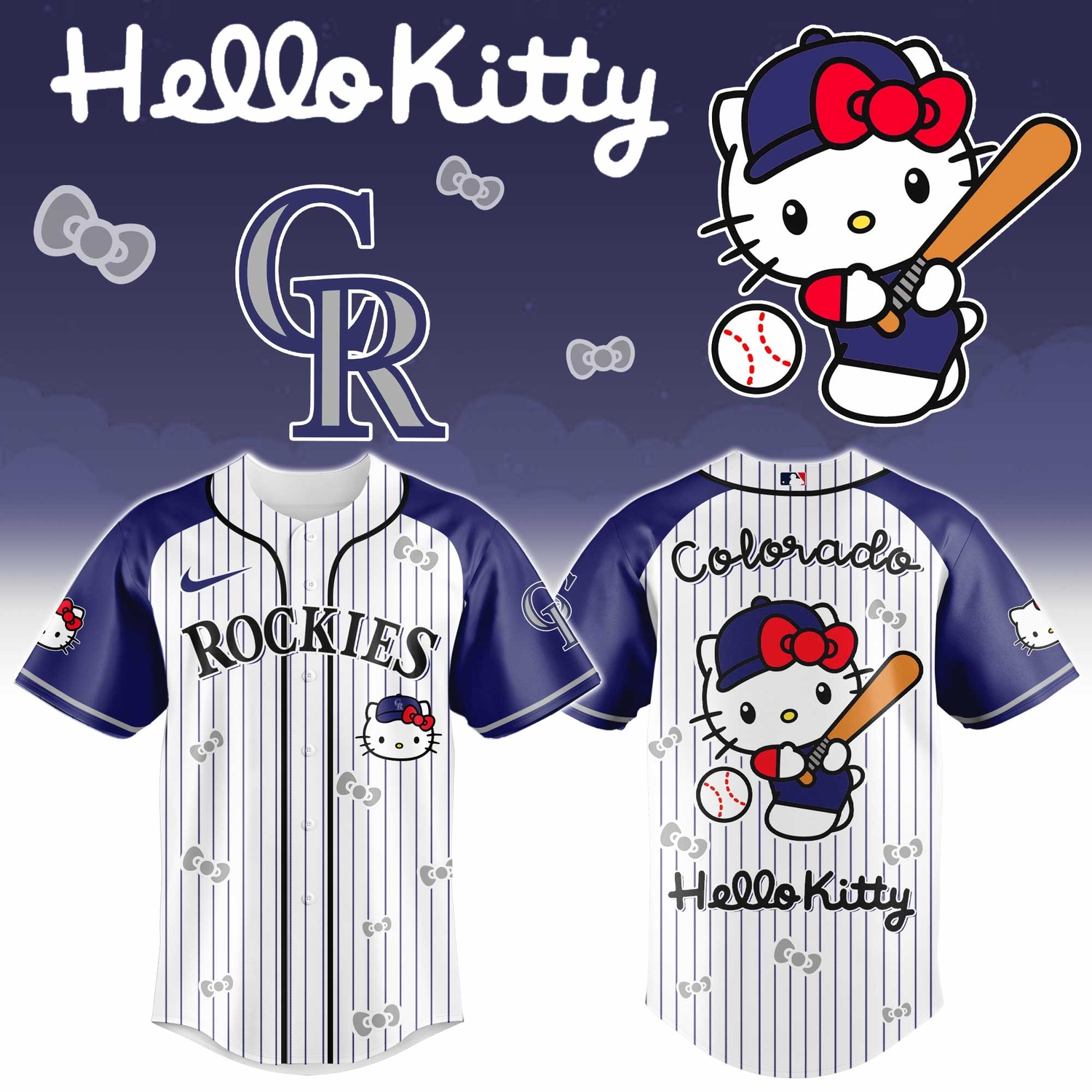 Colorado Rockies x Hello Kitty 2026 Limited Editions Jersey Colorado Rockies x Hello Kitty 2026 Limited Editions Jersey