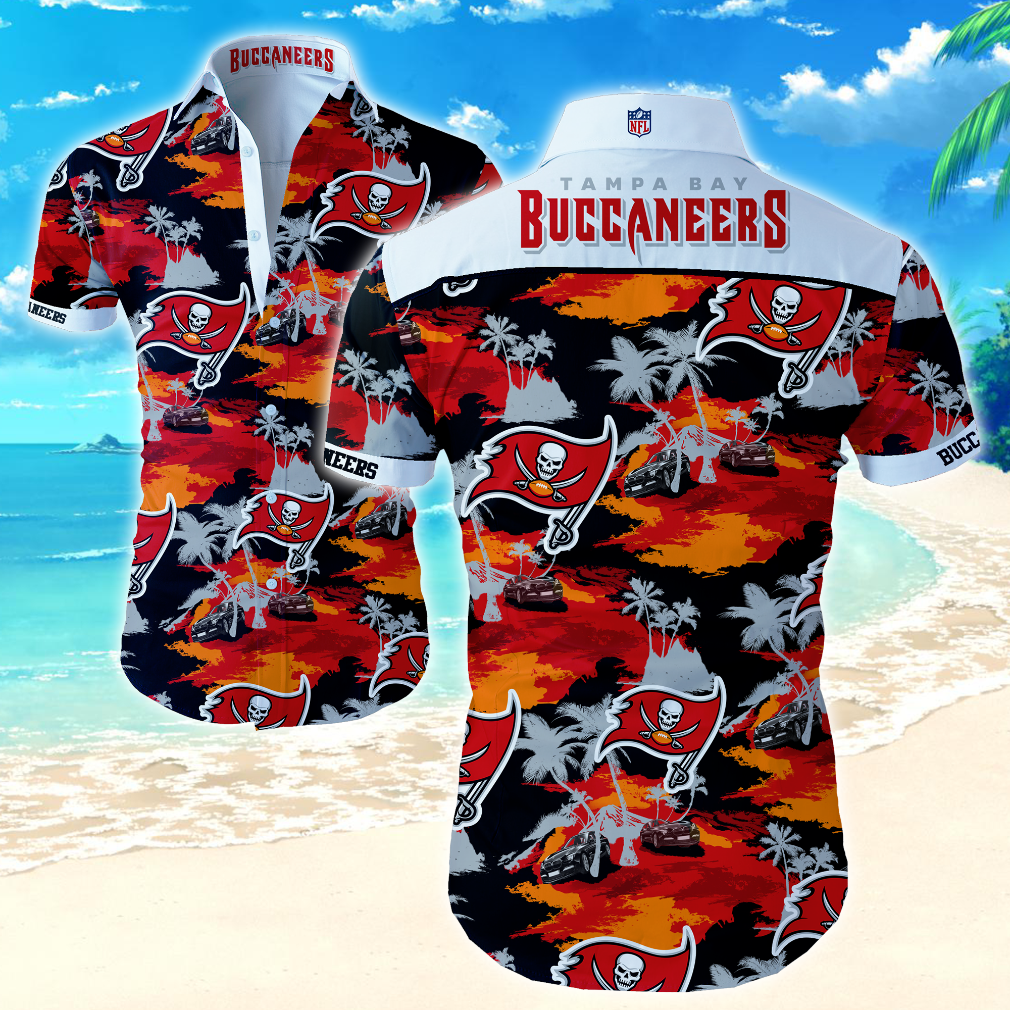 Nfl Tampa Bay Buccaneers Hawaiian Shirt Summer Button Up Nfl Tampa Bay Buccaneers Hawaiian Shirt Summer Button Up