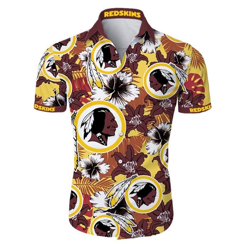 Nfl Washington Redskins Hawaiian Shirt Summer Button Up Nfl Washington Redskins Hawaiian Shirt Summer Button Up