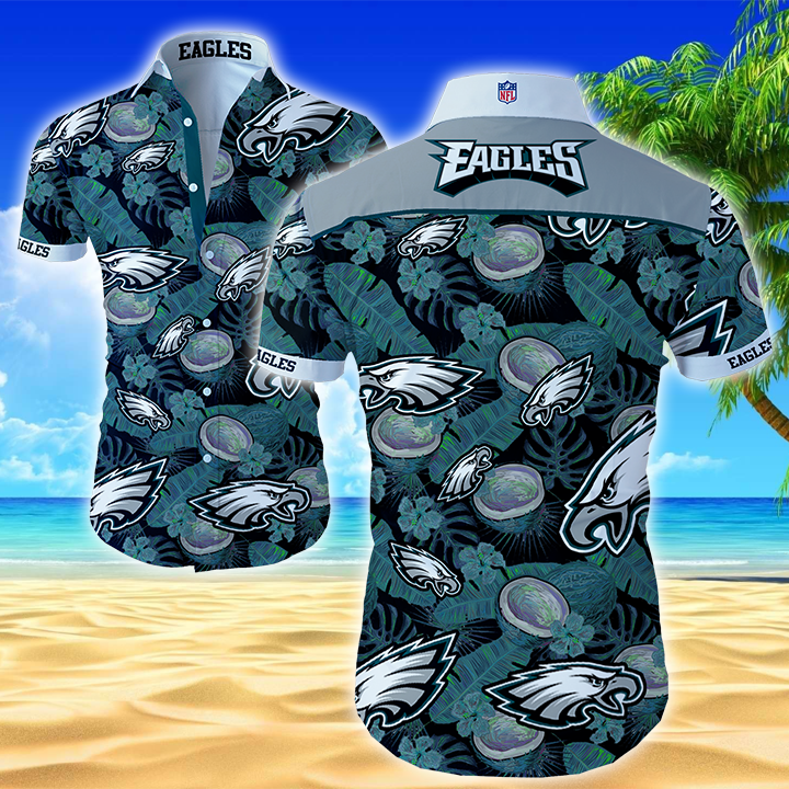 Nfl Philadelphia Eagles Hawaiian Shirt Summer Button Up Nfl Philadelphia Eagles Hawaiian Shirt Summer Button Up