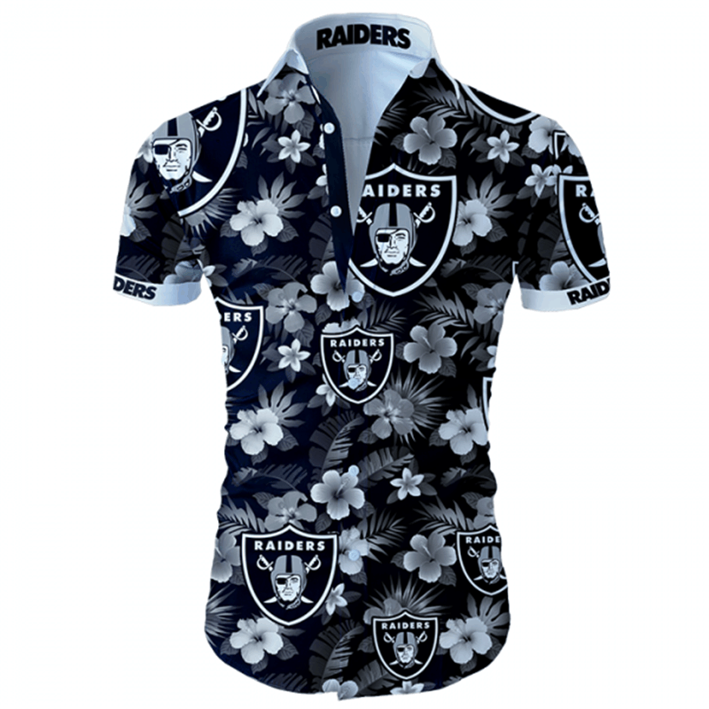 Nfl Oakland Raiders Hawaiian Shirt Summer Button Up Nfl Oakland Raiders Hawaiian Shirt Summer Button Up