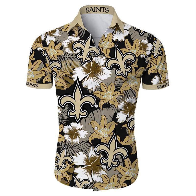 Nfl New Orleans Saints Hawaiian Shirt Summer Button Up Nfl New Orleans Saints Hawaiian Shirt Summer Button Up