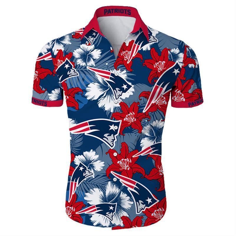 Nfl New England Patriots Hawaiian Shirt Summer Button Up Nfl New England Patriots Hawaiian Shirt Summer Button Up
