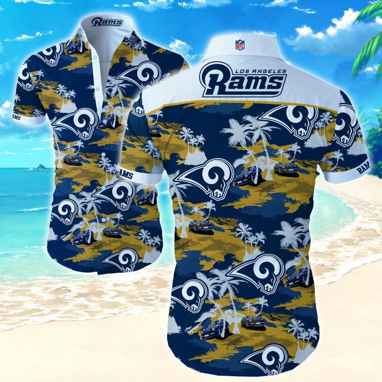 Nfl Los Angeles Rams Hawaiian Shirt Summer Button Up Nfl Los Angeles Rams Hawaiian Shirt Summer Button Up