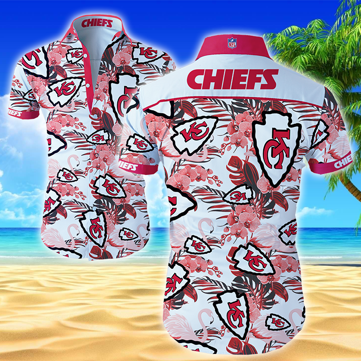 Nfl Kansas City Chiefs Hawaiian Shirt Summer Button Up Nfl Kansas City Chiefs Hawaiian Shirt Summer Button Up