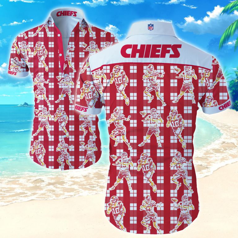 Nfl Kansas City Chiefs Hawaiian Shirt Summer Button Up Nfl Kansas City Chiefs Hawaiian Shirt Summer Button Up