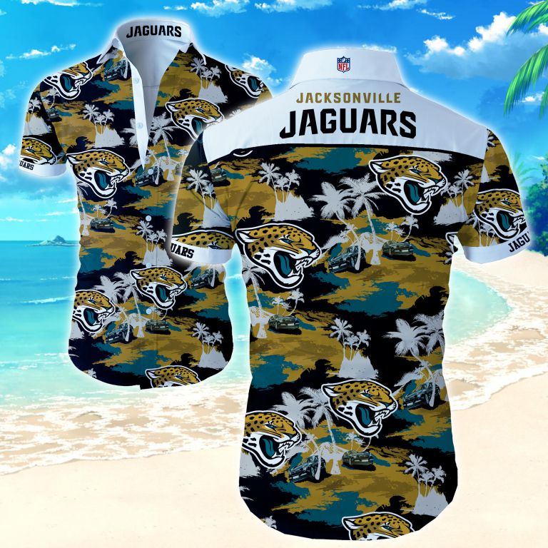 Nfl Jacksonville Jaguars Hawaiian Shirt Summer Button Up Nfl Jacksonville Jaguars Hawaiian Shirt Summer Button Up