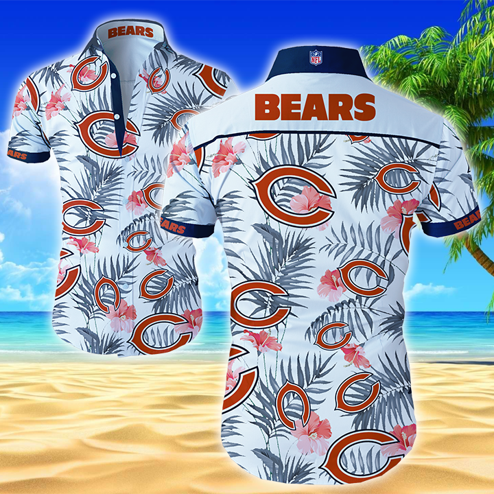 Nfl Chicago Bears Hawaiian Shirt Summer Button Up Nfl Chicago Bears Hawaiian Shirt Summer Button Up