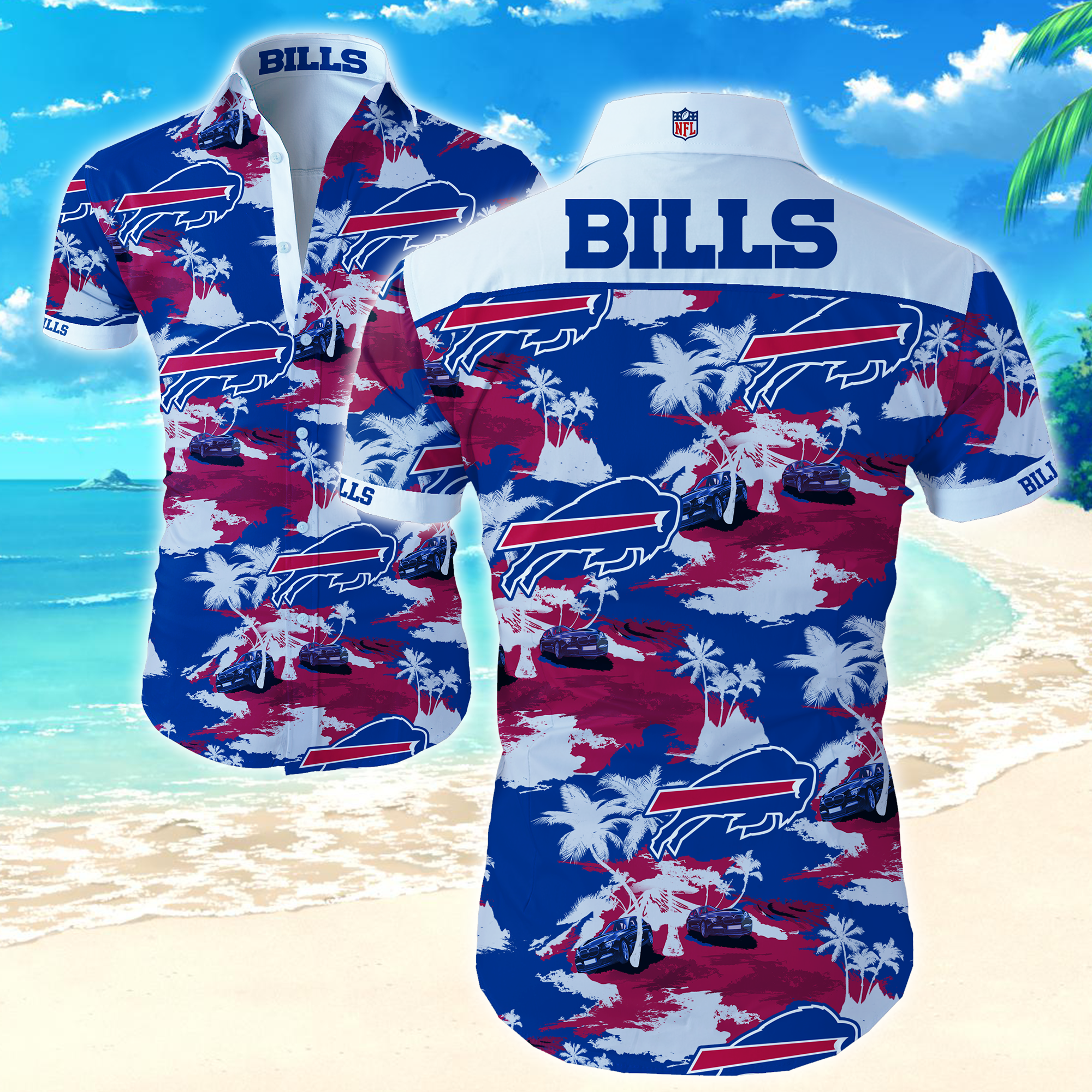 Nfl Buffalo Bills Hawaiian Shirt Summer Button Up Nfl Buffalo Bills Hawaiian Shirt Summer Button Up