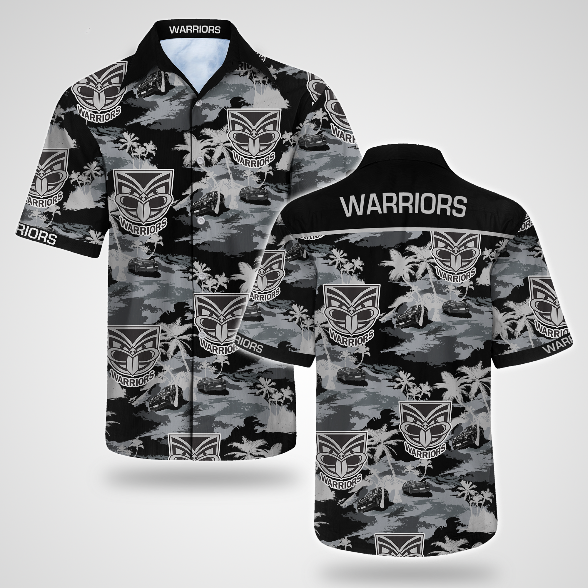 New Zealand Warriors Hawaiian Shirt Summer Button Up New Zealand Warriors Hawaiian Shirt Summer Button Up