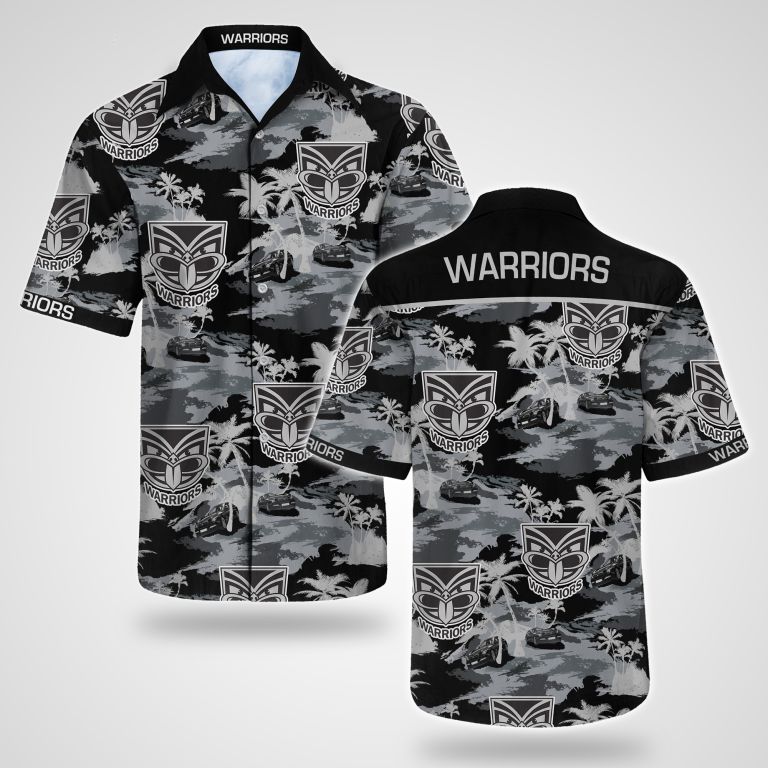 New Zealand Warriors Hawaiian Shirt Summer Button Up New Zealand Warriors Hawaiian Shirt Summer Button Up