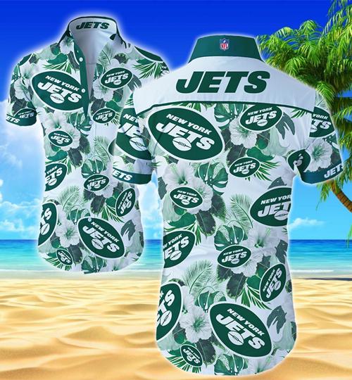New York Jets Hawaiian Shirt Summer Button Up New York Jets Hawaiian Shirt Summer Button Up