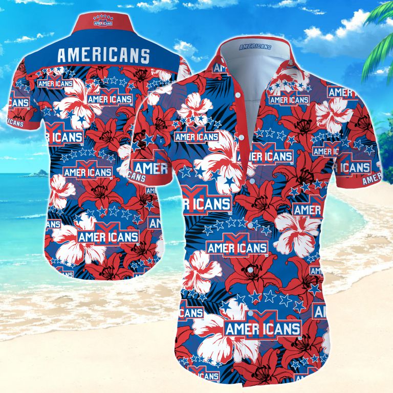 New York Americans Hawaiian Shirt Summer Button Up New York Americans Hawaiian Shirt Summer Button Up