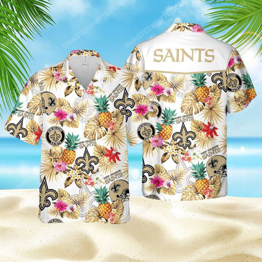 New Orleans Saints National Football League Tropical Hawaiian Shirt New Orleans Saints National Football League Tropical Hawaiian Shirt