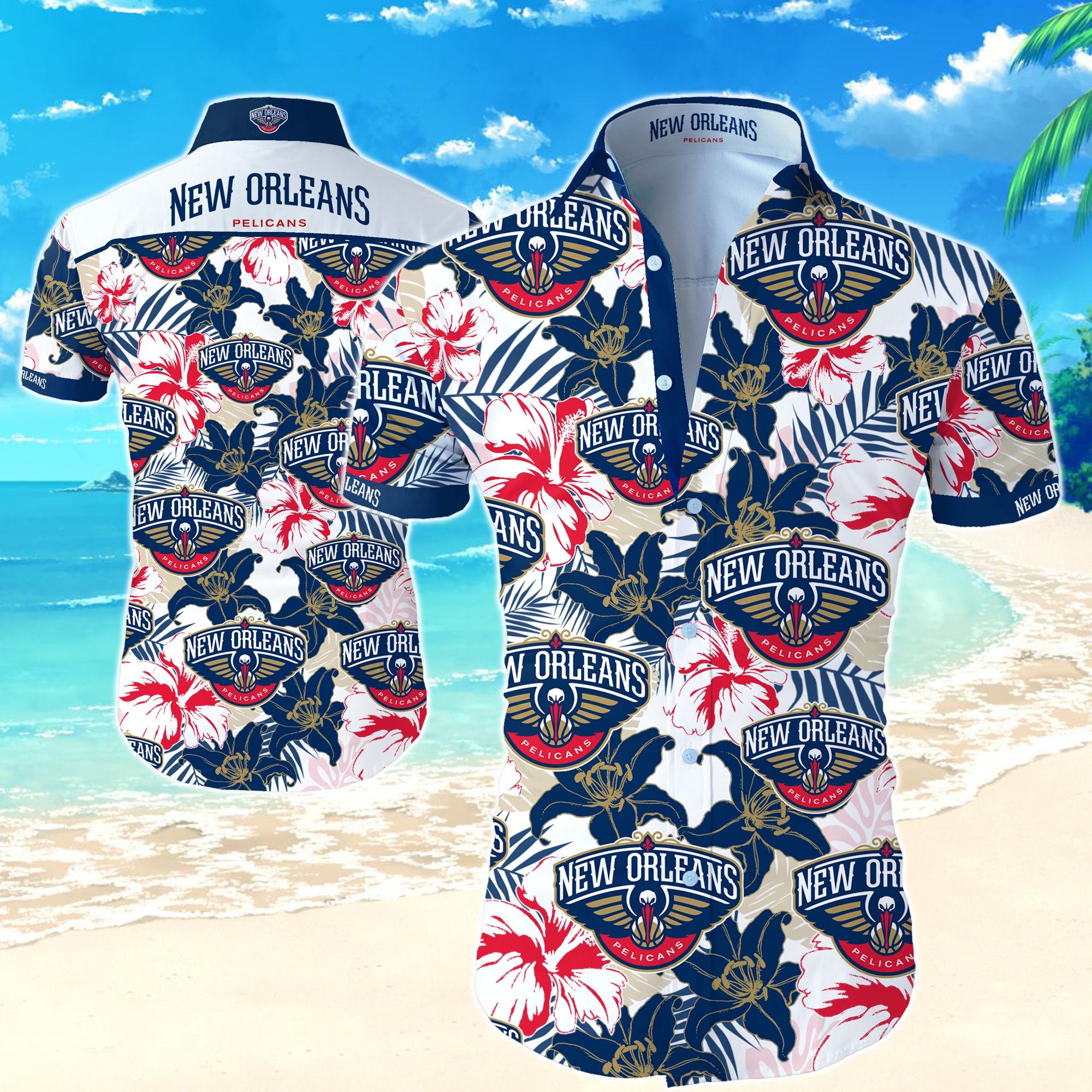 New Orleans Pelicans Hawaiian Shirt Summer Button Up New Orleans Pelicans Hawaiian Shirt Summer Button Up