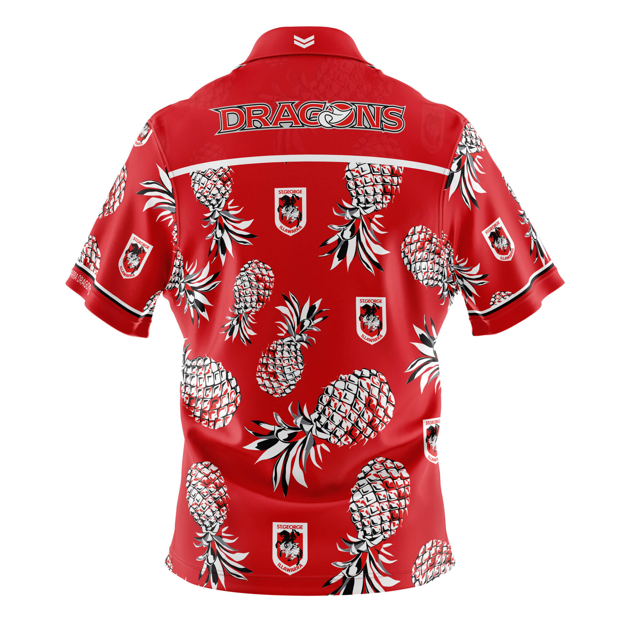 Personalized St. George Illawarra Dragons Pineapple Hawaiian Shirt Personalized St. George Illawarra Dragons Pineapple Hawaiian Shirt