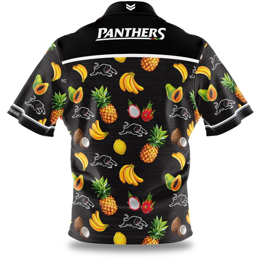 Personalized Penrith Panthers Tropical Fruit Hawaiian Shirt Personalized Penrith Panthers Tropical Fruit Hawaiian Shirt