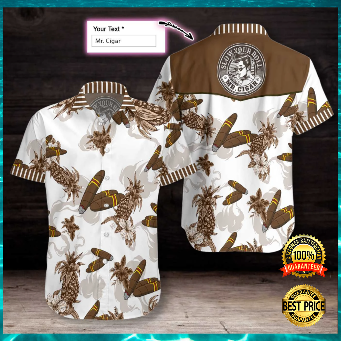 Personalized Cigar Hawaiian Shirt Personalized Cigar Hawaiian Shirt