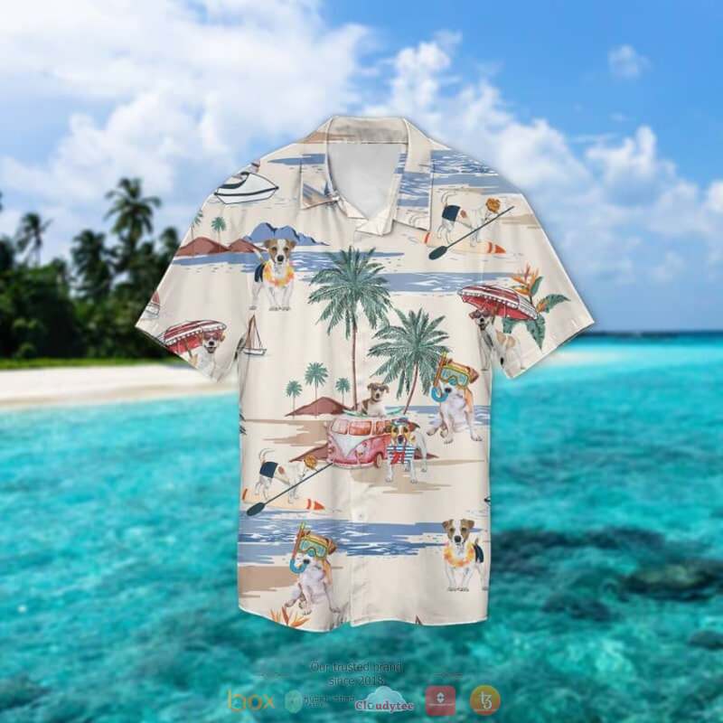 Parson Russell Terrier Summer Beach Hawaiian Shirt Parson Russell Terrier Summer Beach Hawaiian Shirt