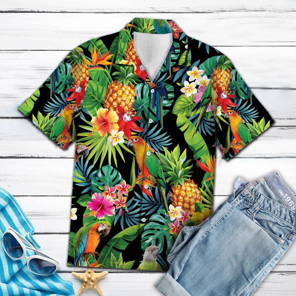 Parrot Tropical Hawaiian Shirt Parrot Tropical Hawaiian Shirt