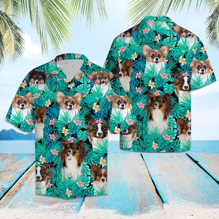 Papillon Tropical Hawaiian Shirt Summer Button Up Papillon Tropical Hawaiian Shirt Summer Button Up