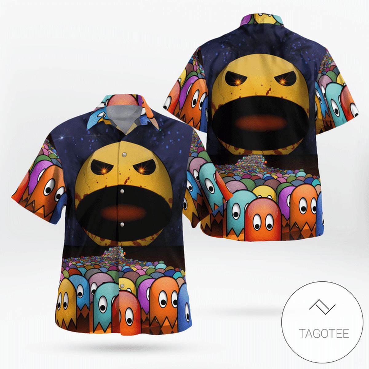 Pac-Man Game Anniversary Hawaiian Shirt Pac-Man Game Anniversary Hawaiian Shirt