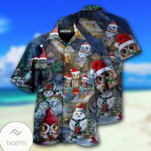 Owls Love Christmas Happy Limited Hawaiian Shirt