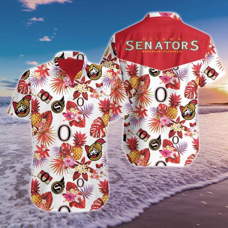 Ottawa Senators Hawaiian Shirt Summer Button Up Ottawa Senators Hawaiian Shirt Summer Button Up