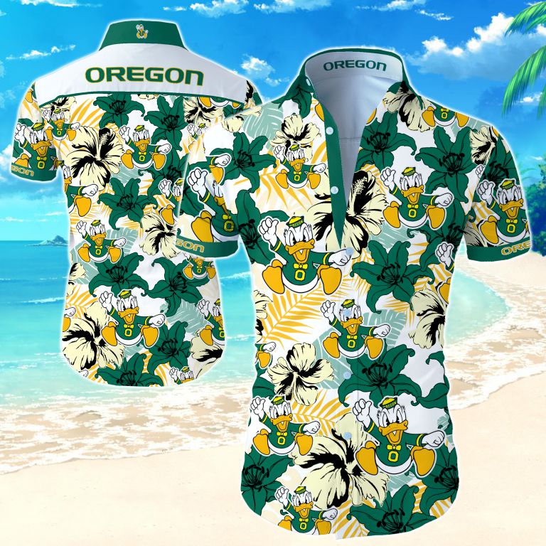 Oregon Ducks Hawaiian Shirt Summer Button Up Oregon Ducks Hawaiian Shirt Summer Button Up