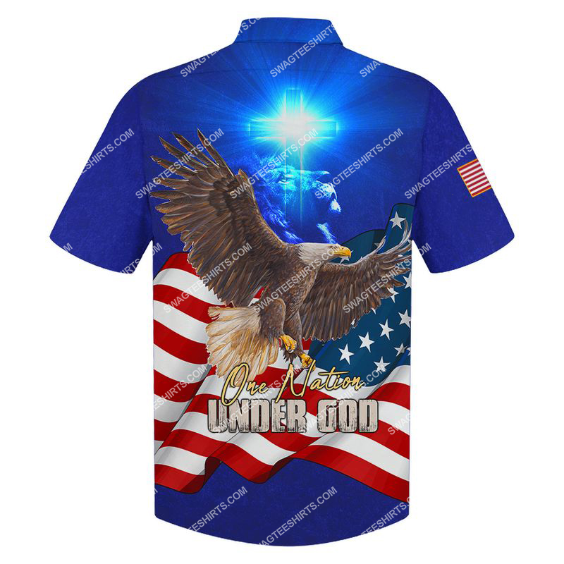 One Nation Under God All Over Printed Hawaiian Shirt One Nation Under God All Over Printed Hawaiian Shirt