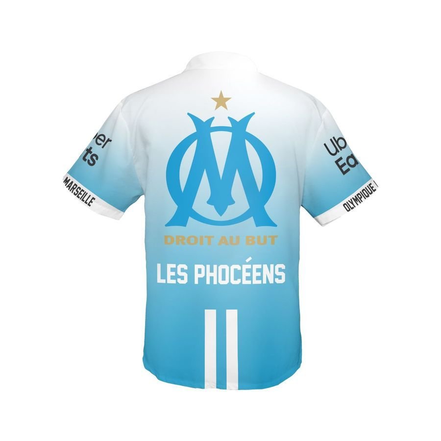 Olympique Marseille Hawaiian Shirt Olympique Marseille Hawaiian Shirt