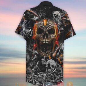 Oh My Skull And Bullet Hawaiian Shirt