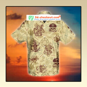 Octopus Pirate Hawaiian Shirt