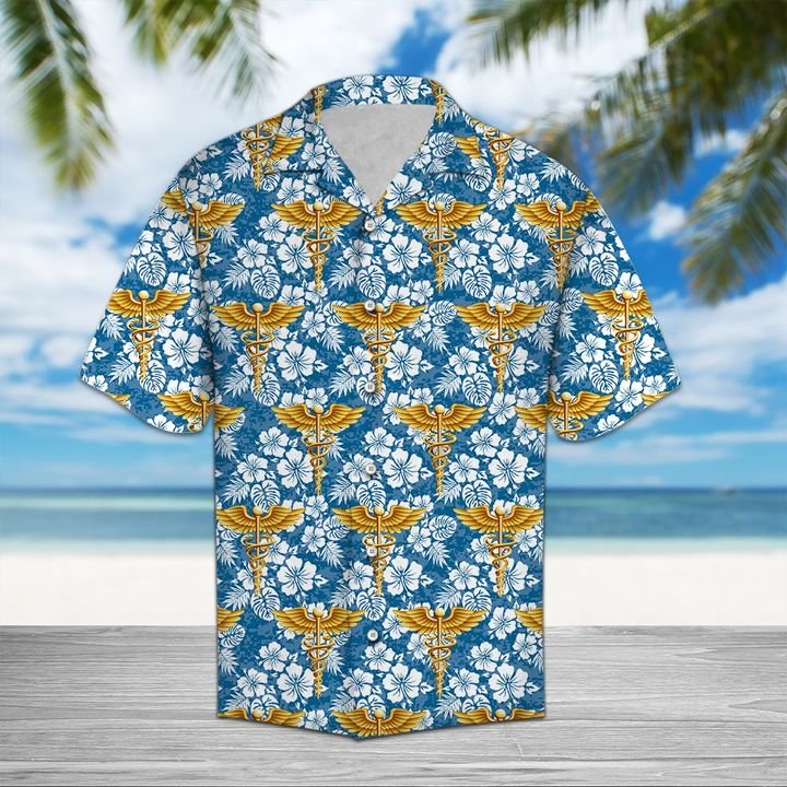 Nurse Tropical Hawaiian Shirt Summer Button Up Nurse Tropical Hawaiian Shirt Summer Button Up
