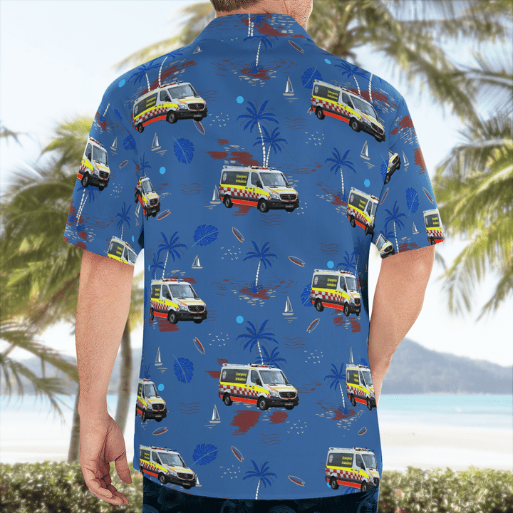 Nsw Ambulance Mercedes Benz Sprinter Hawaiian Shirt Nsw Ambulance Mercedes Benz Sprinter Hawaiian Shirt
