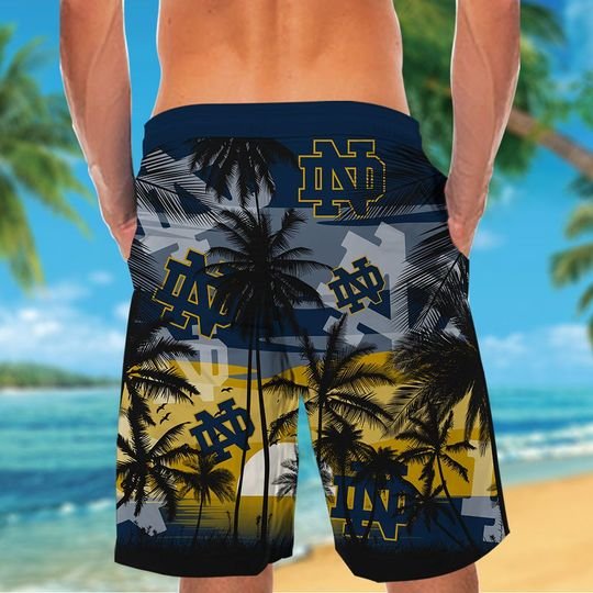 Notre Dame Fighting Irish Tropical Hawaiian Shirt Short Notre Dame Fighting Irish Tropical Hawaiian Shirt Short