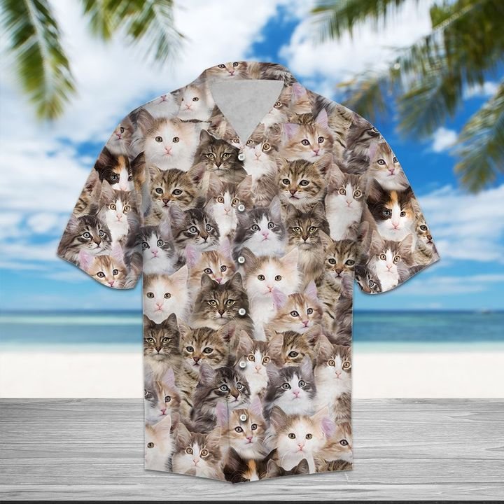 Norwegian Forest Cat Hawaiian Shirt Summer Button Up Norwegian Forest Cat Hawaiian Shirt Summer Button Up