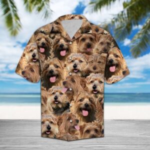 Norfolk Terrier Hawaiian Shirt Summer Button Up