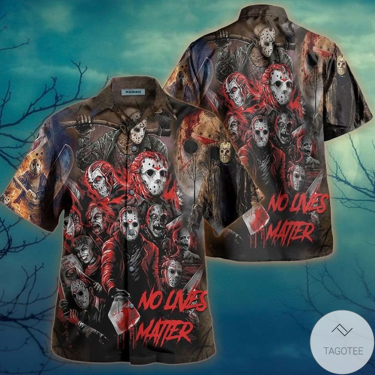 No Lives Matter Jason Voorhees Hawaiian Shirt No Lives Matter Jason Voorhees Hawaiian Shirt