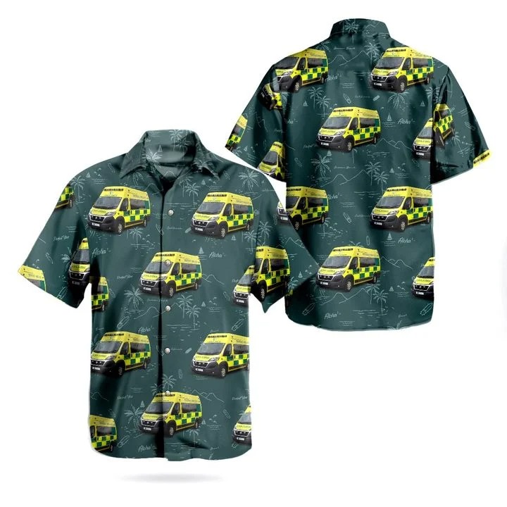 Nhs Ambulance Hawaiian Shirt Nhs Ambulance Hawaiian Shirt