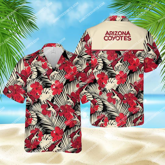 Nhl Arizona Coyotes Hockey All Over Print Hawaiian Shirt Nhl Arizona Coyotes Hockey All Over Print Hawaiian Shirt