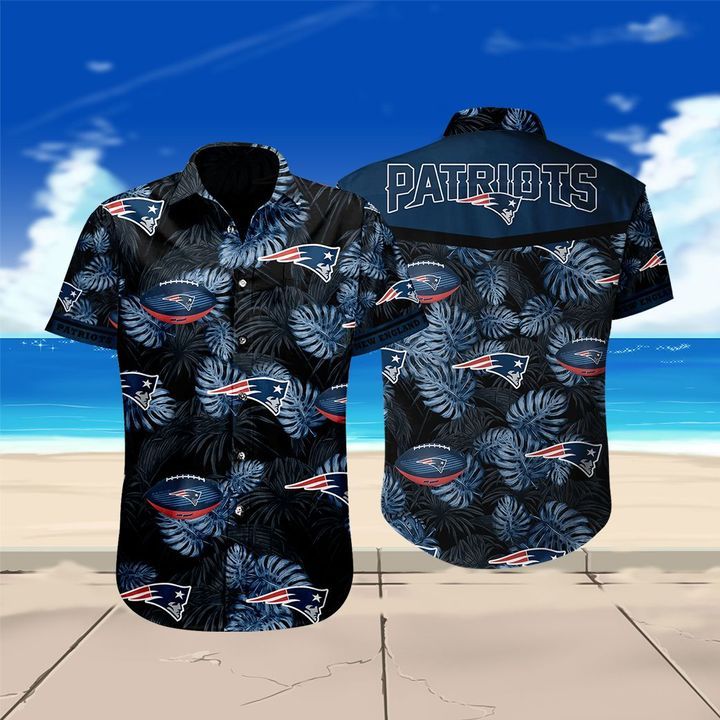 New England Patriots Hawaiian Shirt Summer Button Up New England Patriots Hawaiian Shirt Summer Button Up