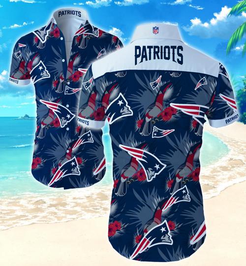 New England Patriots Hawaiian Shirt Summer Button Up New England Patriots Hawaiian Shirt Summer Button Up