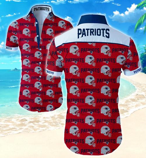 New England Patriots Hawaiian Shirt Summer Button Up New England Patriots Hawaiian Shirt Summer Button Up