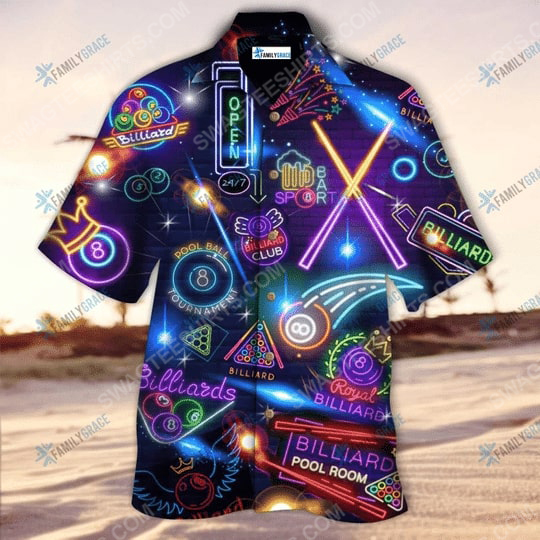 Neon Billiards Club Summer Vacation Hawaiian Shirt Neon Billiards Club Summer Vacation Hawaiian Shirt
