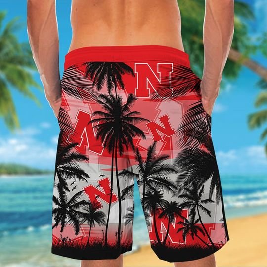 Nebraska Cornhuskers Tropical Hawaiian Shirt Short Nebraska Cornhuskers Tropical Hawaiian Shirt Short