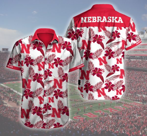 Nebraska Cornhuskers Hawaiian Shirt Summer Button Up Nebraska Cornhuskers Hawaiian Shirt Summer Button Up