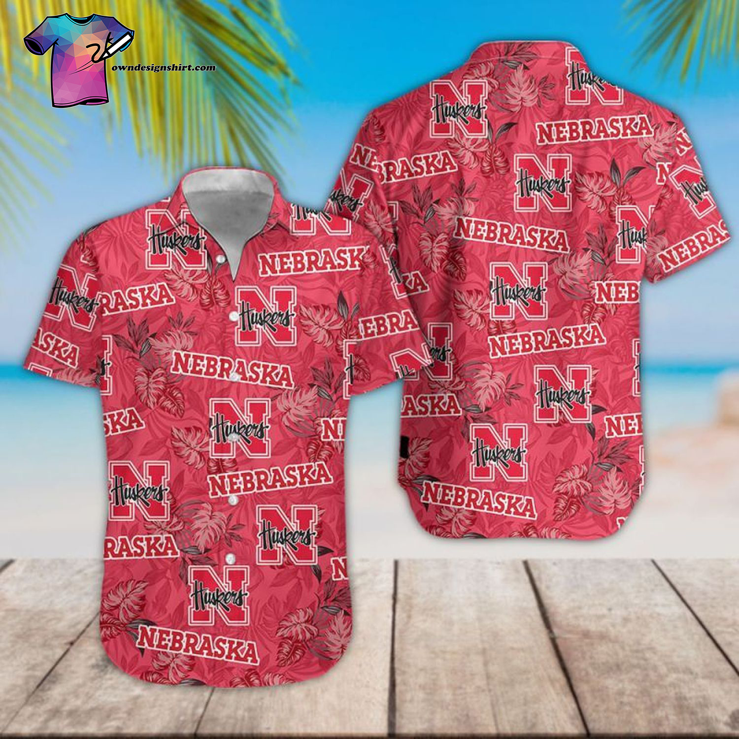 Nebraska Cornhuskers Full Print Hawaiian Shirt Nebraska Cornhuskers Full Print Hawaiian Shirt
