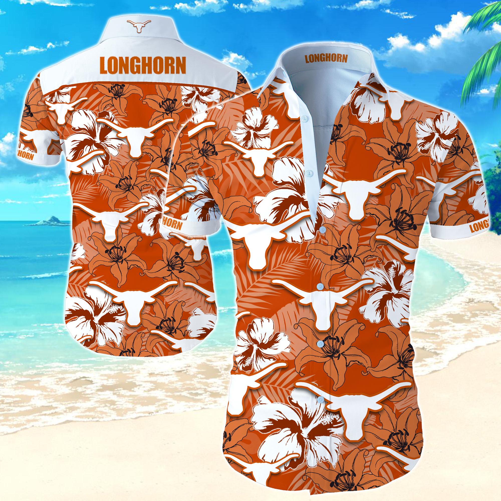 Ncaa Texas Longhorns Hawaiian Shirt Summer Button Up Ncaa Texas Longhorns Hawaiian Shirt Summer Button Up
