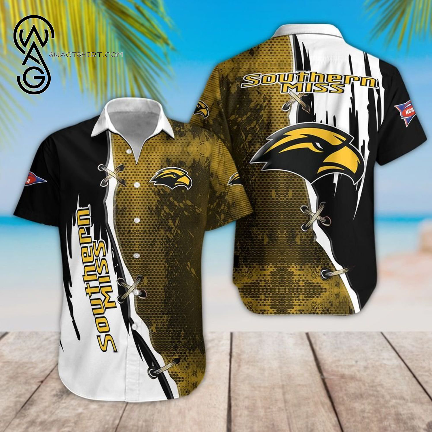 Ncaa Southern Miss Golden Eagles Sport Team Hawaiian Shirt Ncaa Southern Miss Golden Eagles Sport Team Hawaiian Shirt